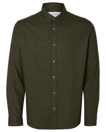 Slhslimowen-flannel Shirt Ls Noos