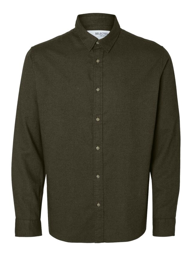 Slhslimowen-flannel Shirt Ls Noos