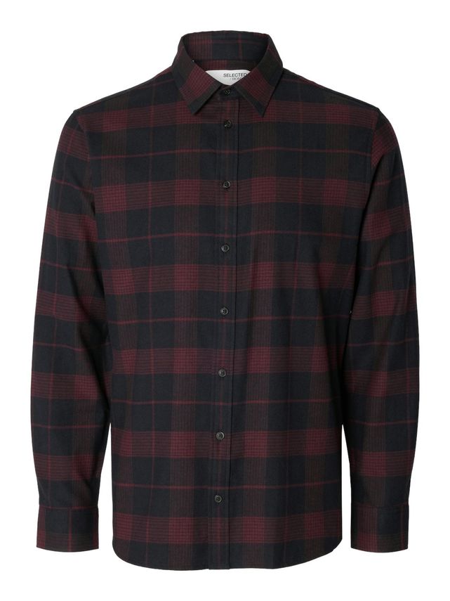 Slhslimowen-flannel Shirt Ls Noos