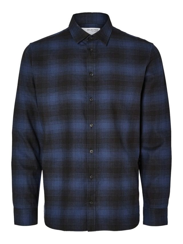 Slhslimowen-flannel Shirt Ls Noos