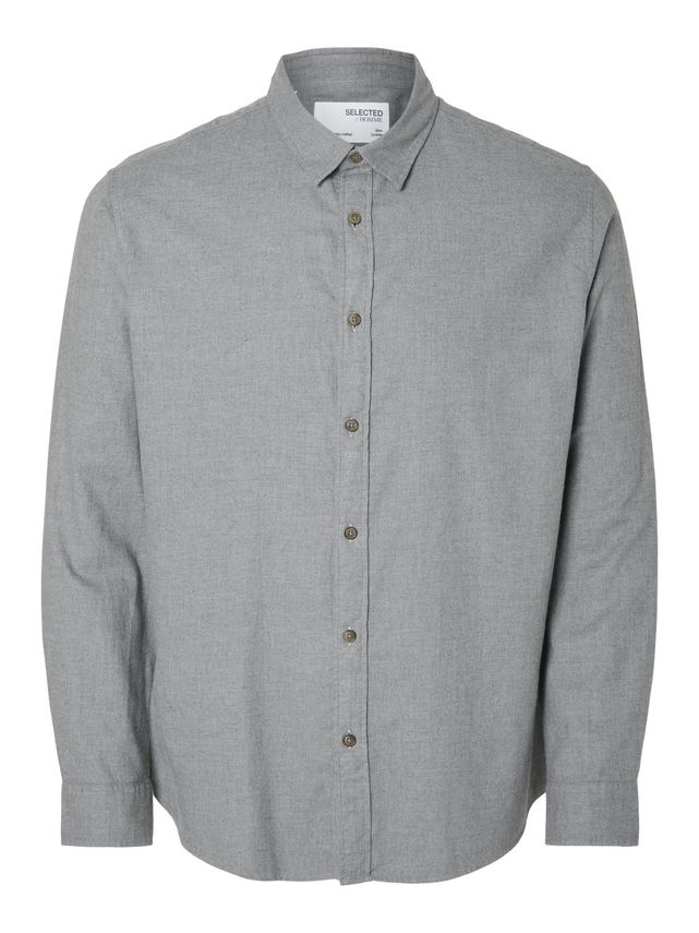 Slhslimowen-flannel Shirt Ls Noos