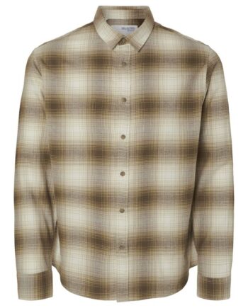 Slhslimowen-flannel Shirt Ls Noos