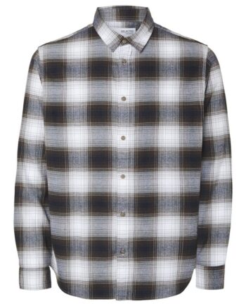 Slhslimowen-flannel Shirt Ls Noos