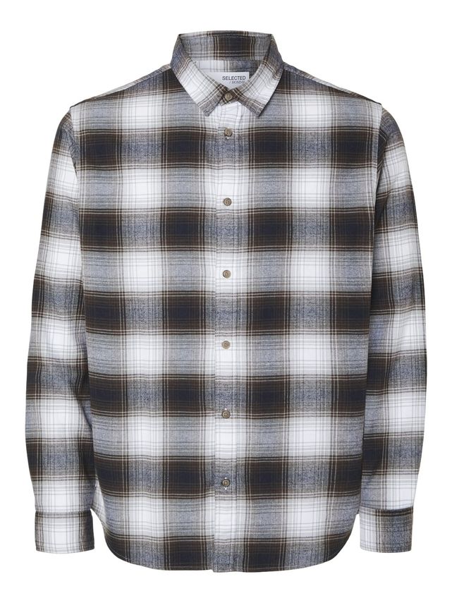 Slhslimowen-flannel Shirt Ls Noos