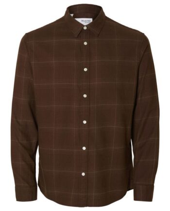 Slhslimowen-flannel Shirt Ls Noos