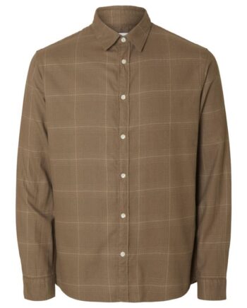 Slhslimowen-flannel Shirt Ls Noos