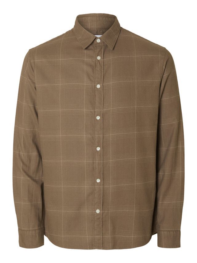 Slhslimowen-flannel Shirt Ls Noos