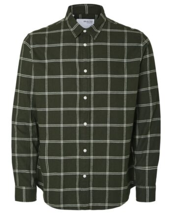 Slhslimowen-flannel Shirt Ls Noos