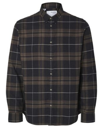 Slhslimowen-flannel Shirt Ls Noos