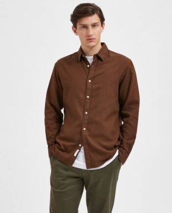 Slhslimrobin Shirt Ls   Camp