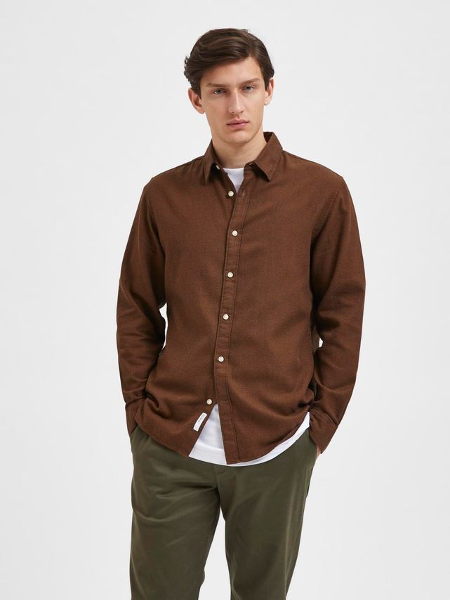 Slhslimrobin Shirt Ls   Camp
