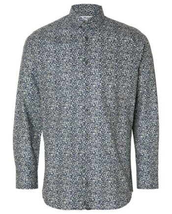 Slhslimsoho-ethan-aop Shirt Ls   No