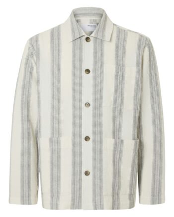 Slhtony Waffle Stripe Overshirt