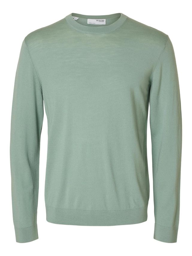 Slhtray Ls Knit Merino Crew Neck No