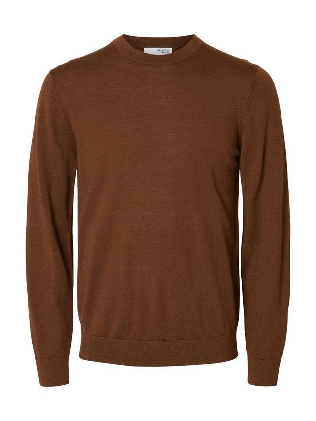Slhtray Ls Knit Merino Crew Neck No