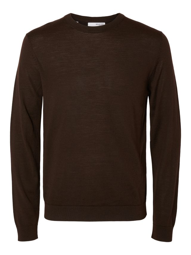 Slhtray Ls Knit Merino Crew Neck No