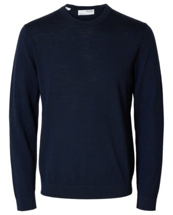 Slhtray Ls Knit Merino Crew Neck No