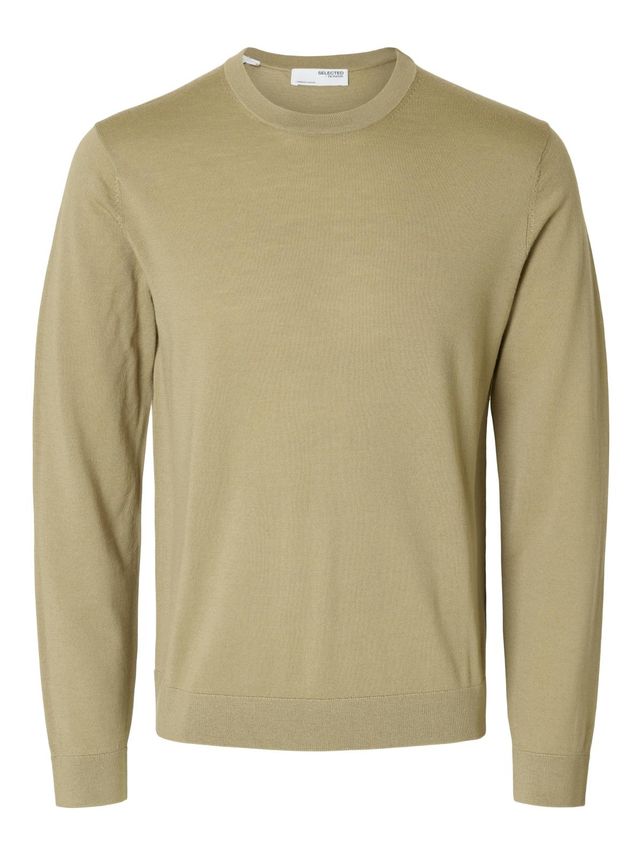 Slhtray Ls Knit Merino Crew Neck No