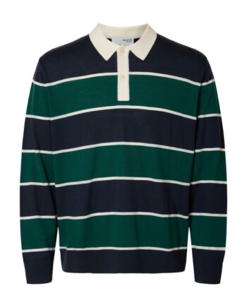 Slhtray Ls Knit Merino Relaxed Polo