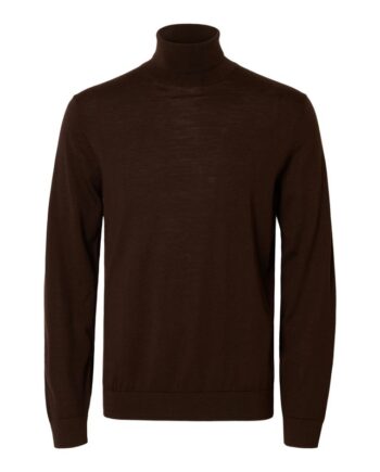 Slhtray Ls Knit Merino Roll Neck No