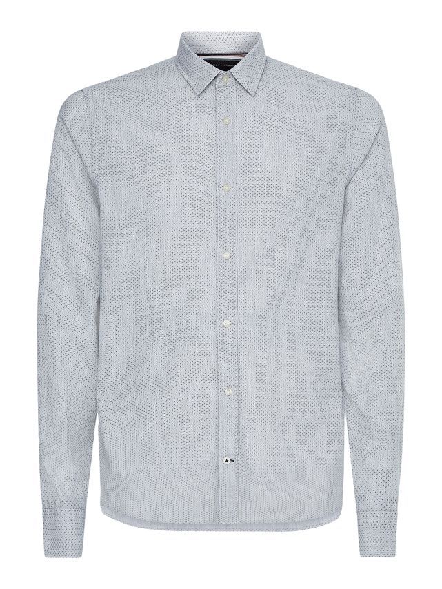 Slim Cashmere Touch Print Shir