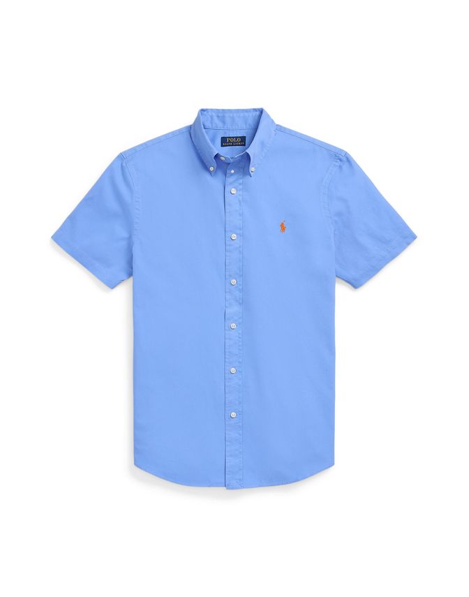Slim Fit Garment-dyed Twill Shirt