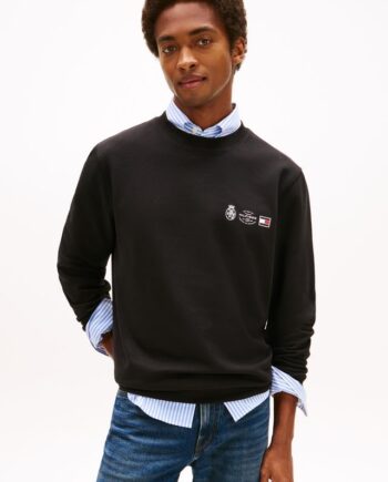 Small Crest Outline Crew Neck