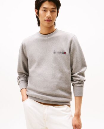 Small Crest Outline Crew Neck
