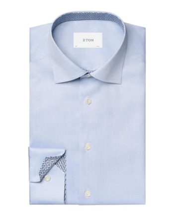 Solid Signature Twill Geometric Effect Shirt