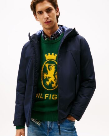 Tech Hooded Short Padded Jacket