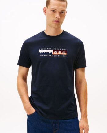 Th Colour Block Graphic Tee