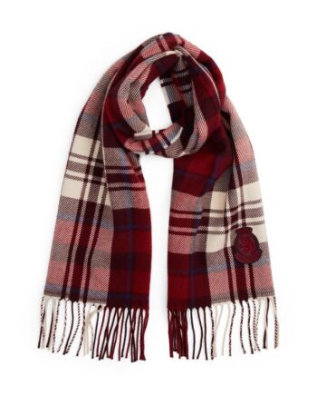 Th Crest Check Scarf
