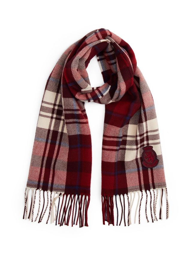 Th Crest Check Scarf