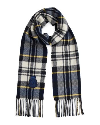 Th Crest Check Scarf