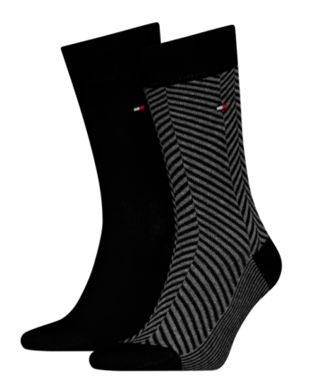 Th Men Sock 2p Irregular Herringb