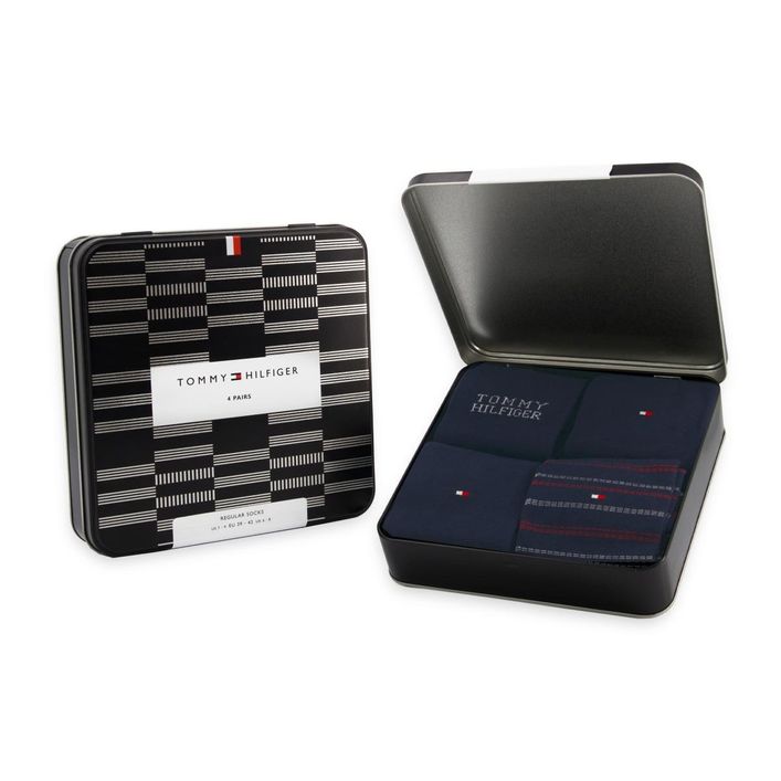 Th Men Sock 4p Tin Giftbox Tommy