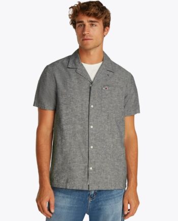 Tjm Linen Blend Camp Ss Ext