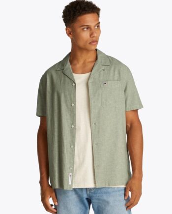 Tjm Linen Blend Camp Ss Ext