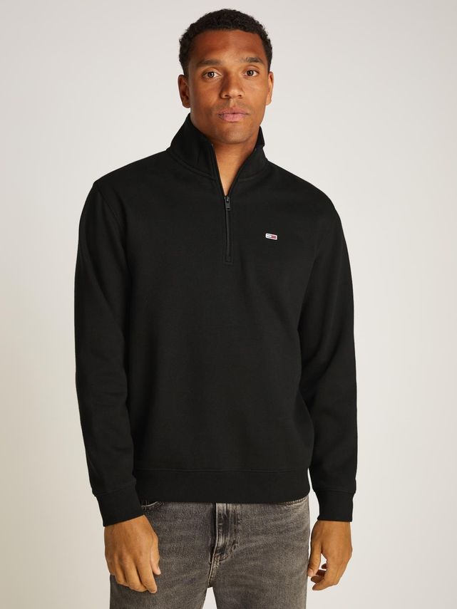Tjm Reg Fleece   4zip Mock Neck