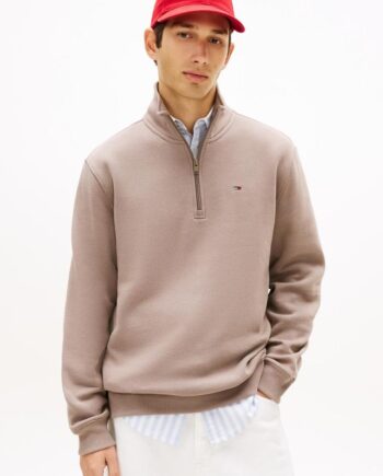 Tjm Reg Fleece   4zip Mock Neck