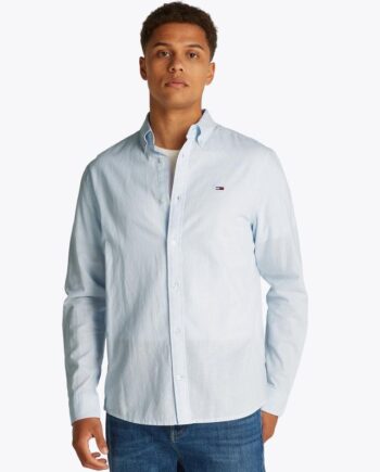 Tjm Reg Linen Blend Ls Shirt Ext