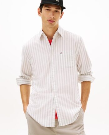 Tjm Reg Stripe Oxford Shirt Ext