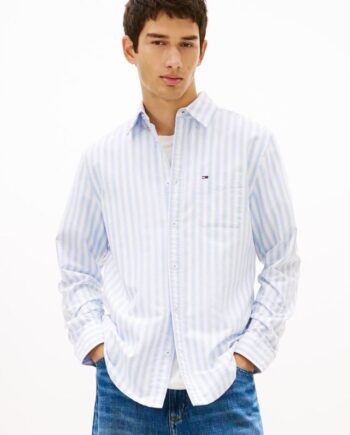 Tjm Reg Stripe Oxford Shirt Ext