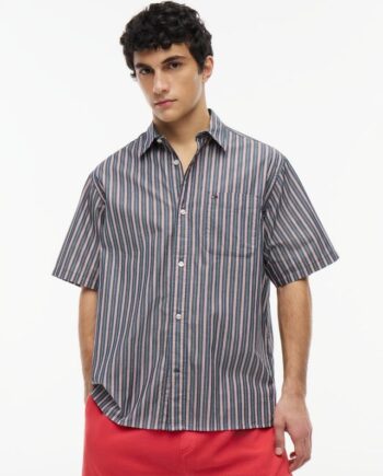 Tjm Rlx Poplin Stripe Ss Shirt