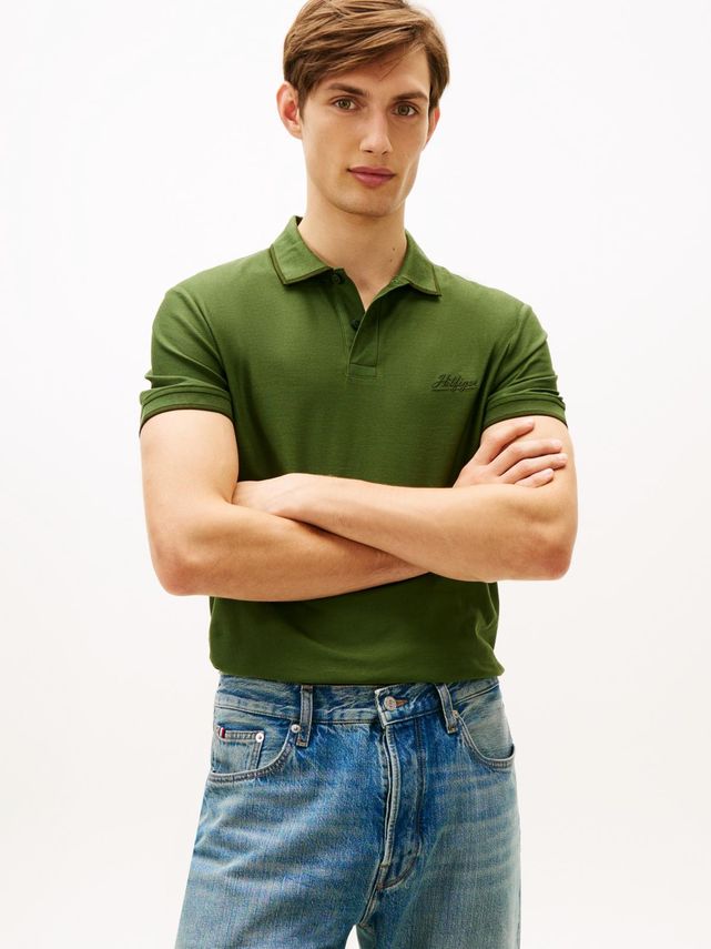 Twill Embro Logo Reg Polo