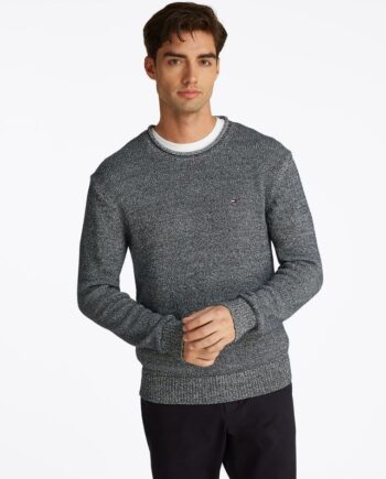 Two Tone Rollino Crew Neck