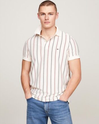 Vertical Stripe Reg Polo