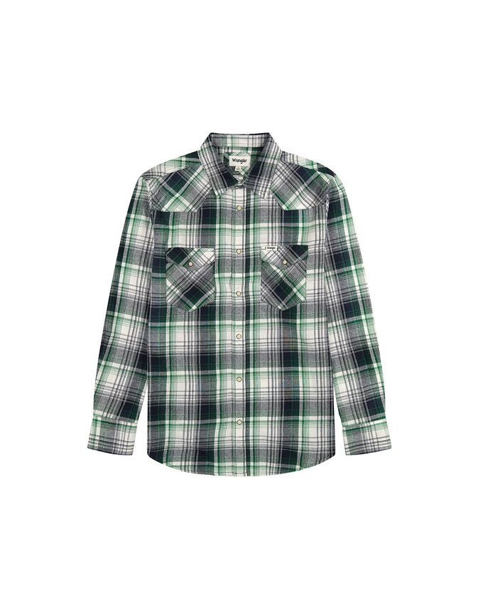 Western Shirt Green Blue