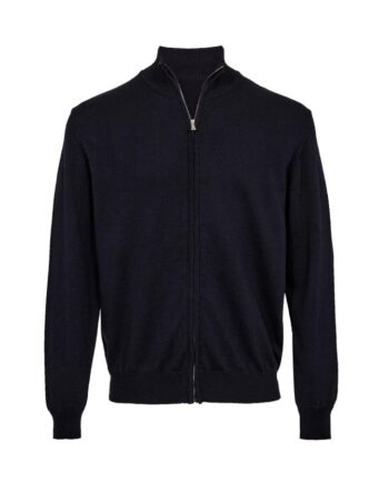 Zip Cardigan Merino Knit Modern Fit