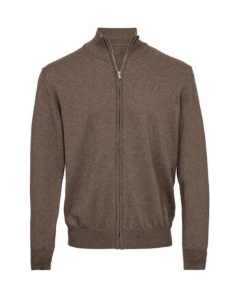 Zip Cardigan Merino Knit Modern Fit